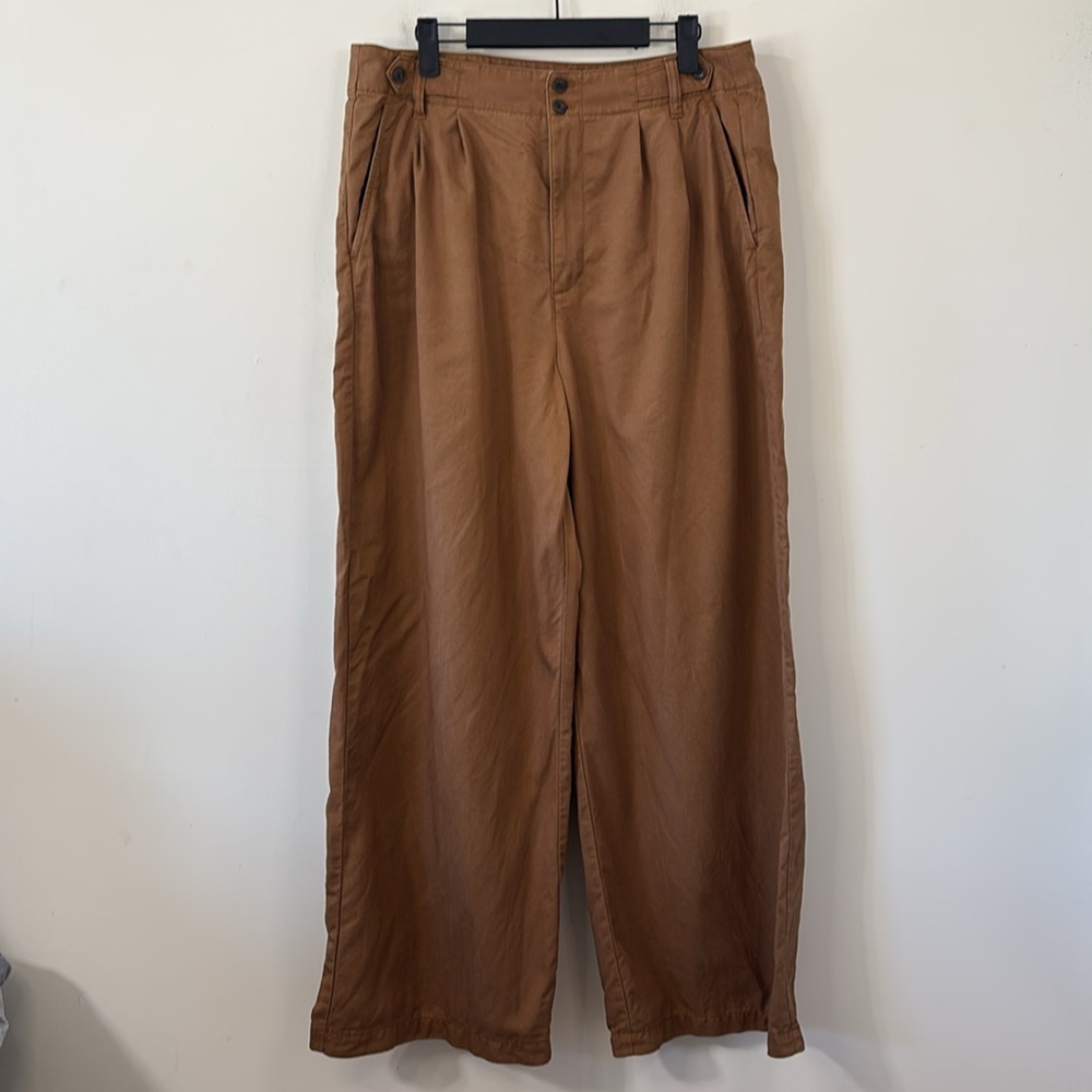 Madewell The Harlow Wide-Leg Pant Acorn Size 12 - Picture 3 of 12